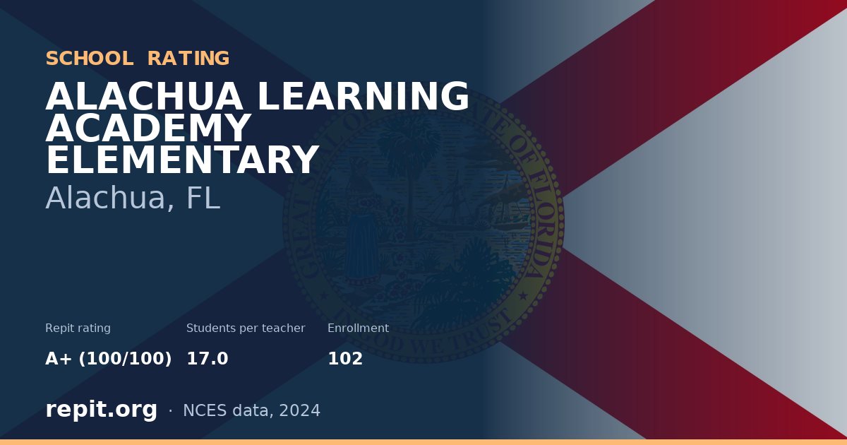 ALACHUA LEARNING ACADEMY ELEMENTARY, Alachua, FL — Repit school rating A+ (100/100)