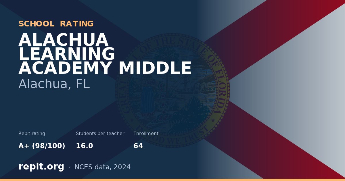 ALACHUA LEARNING ACADEMY MIDDLE, Alachua, FL — Repit school rating A+ (98/100)