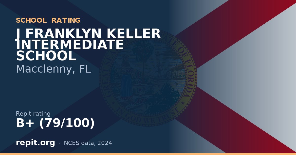 J FRANKLYN KELLER INTERMEDIATE SCHOOL, Macclenny, FL — Repit school rating B+ (79/100)