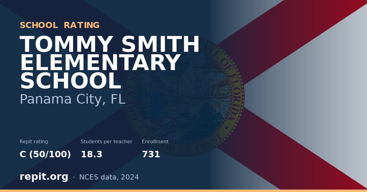 TOMMY SMITH ELEMENTARY SCHOOL, Panama City, FL — Repit school rating C (50/100)