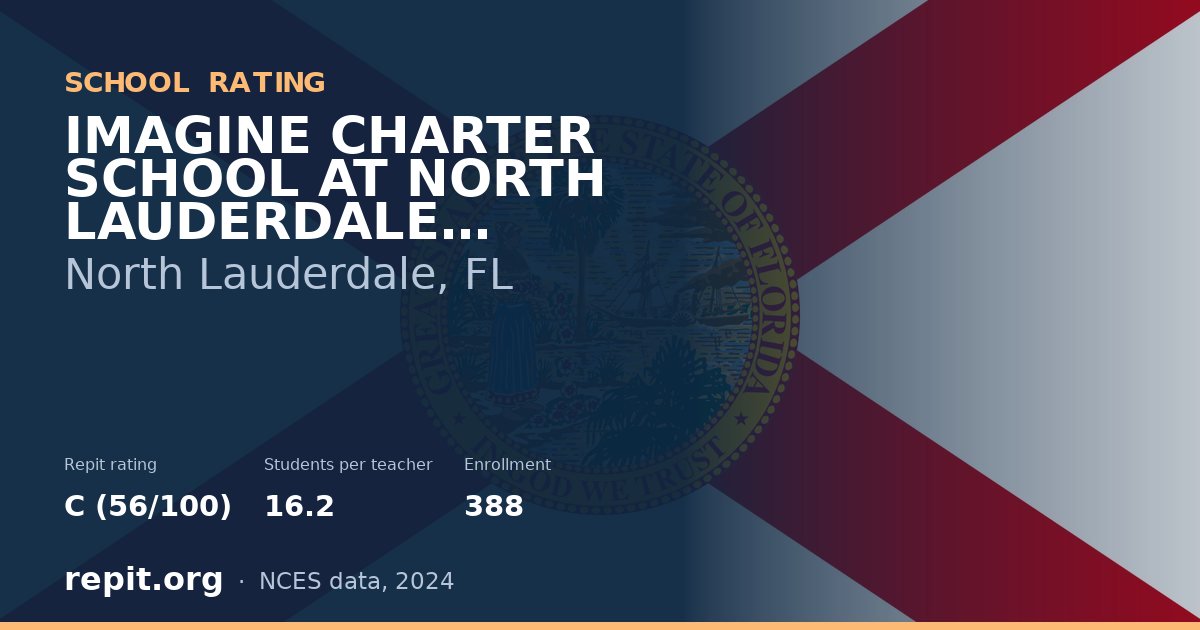 IMAGINE CHARTER SCHOOL AT NORTH LAUDERDALE ELEMENTARY, North Lauderdale, FL — Repit school rating C (56/100)