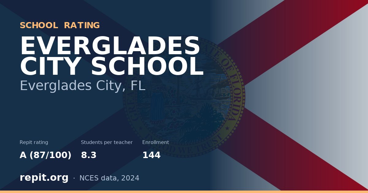 EVERGLADES CITY SCHOOL, Everglades City, FL — Repit school rating A (87/100)