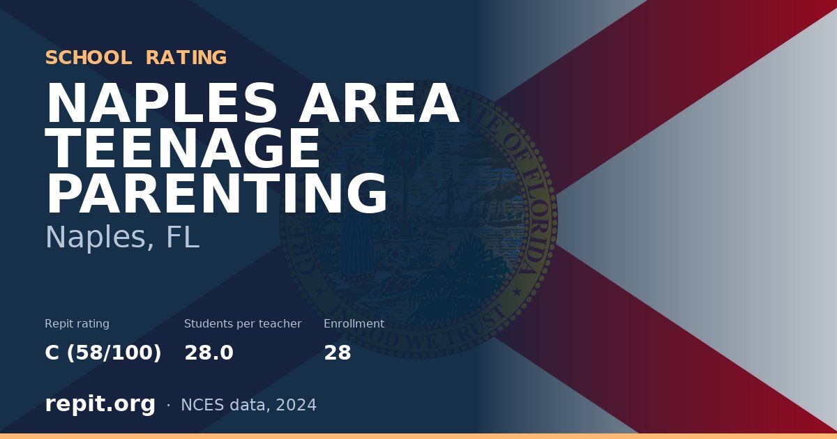 NAPLES AREA TEENAGE PARENTING, Naples, FL — Repit school rating C (58/100)