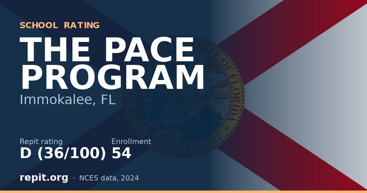 THE PACE PROGRAM, Immokalee, FL — Repit school rating D (36/100)