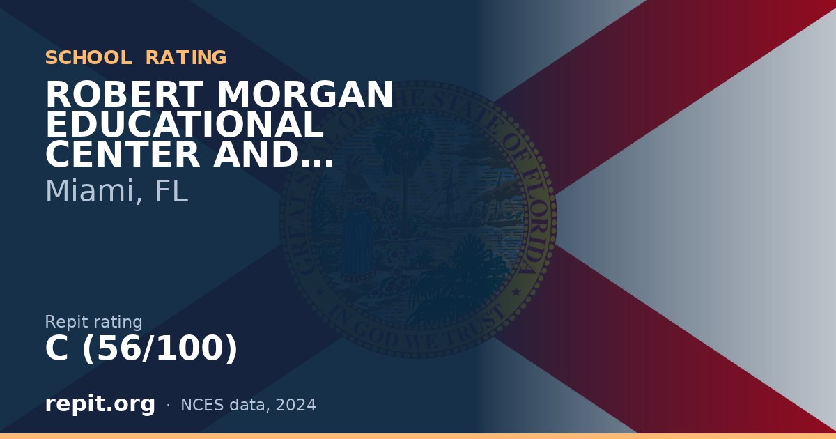 ROBERT MORGAN EDUCATIONAL CENTER AND TECHNICAL COLLEGE, Miami, FL — Repit school rating C (56/100)