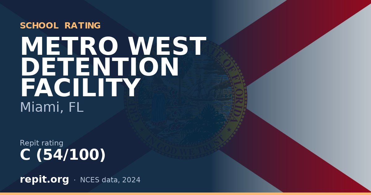 METRO WEST DETENTION FACILITY, Miami, FL — Repit school rating C (54/100)