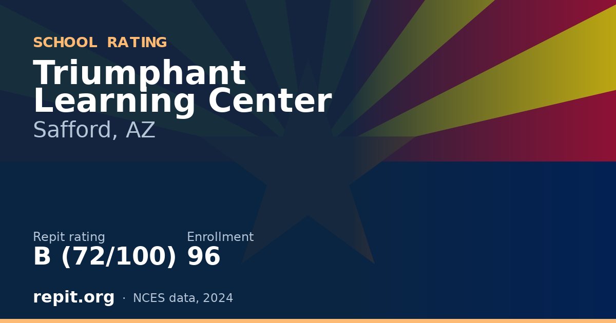 Triumphant Learning Center, Safford, AZ — Repit school rating B (72/100)