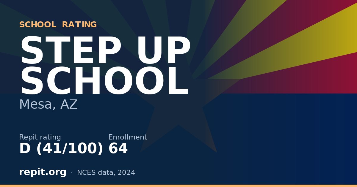 STEP UP SCHOOL, Mesa, AZ — Repit school rating D (41/100)