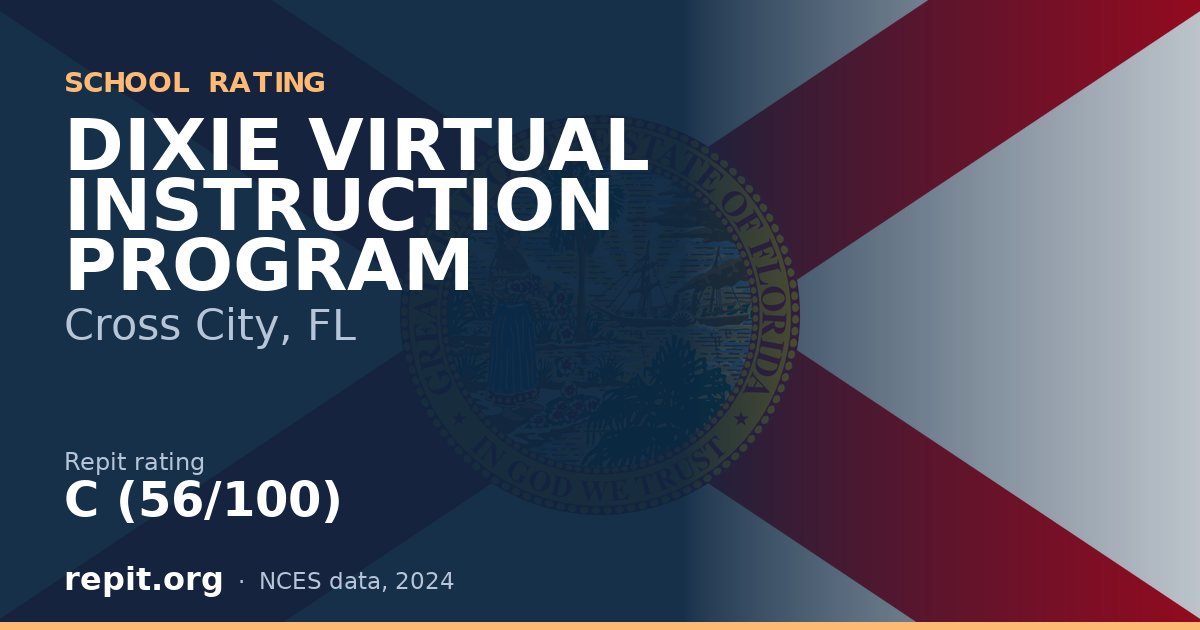 DIXIE VIRTUAL INSTRUCTION PROGRAM, Cross City, FL — Repit school rating C (56/100)