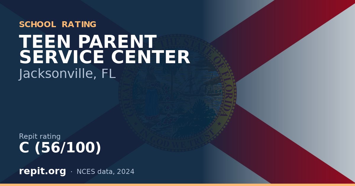 TEEN PARENT SERVICE CENTER, Jacksonville, FL — Repit school rating C (56/100)