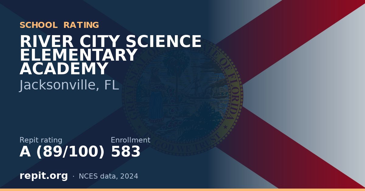 RIVER CITY SCIENCE ELEMENTARY ACADEMY, Jacksonville, FL — Repit school rating A (89/100)