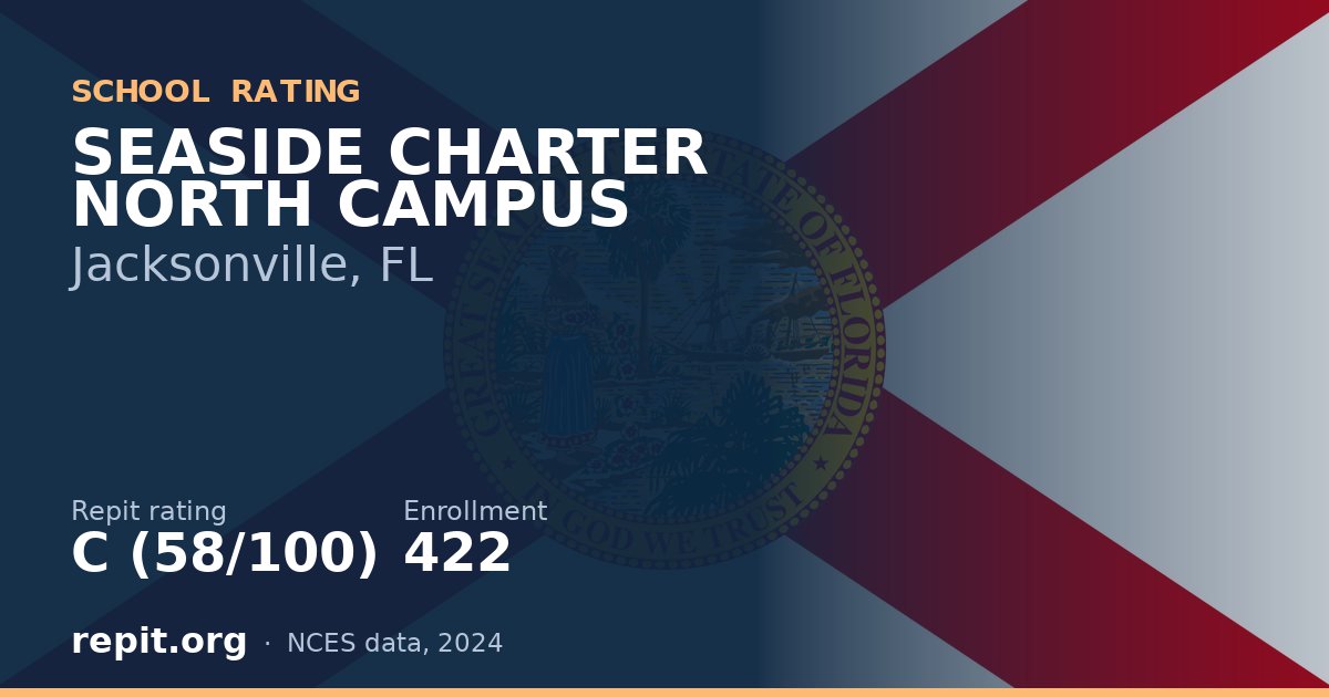 SEASIDE CHARTER NORTH CAMPUS, Jacksonville, FL — Repit school rating C (58/100)