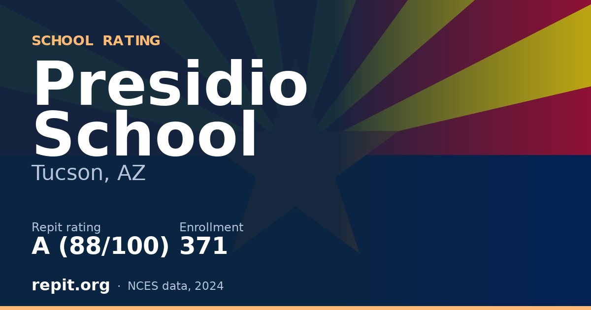 Presidio School, Tucson, AZ — Repit school rating A (88/100)