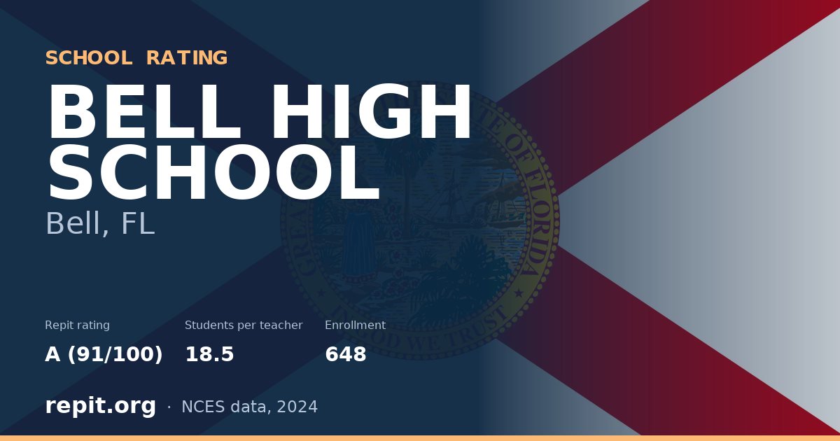 BELL HIGH SCHOOL, Bell, FL — Repit school rating A (91/100)