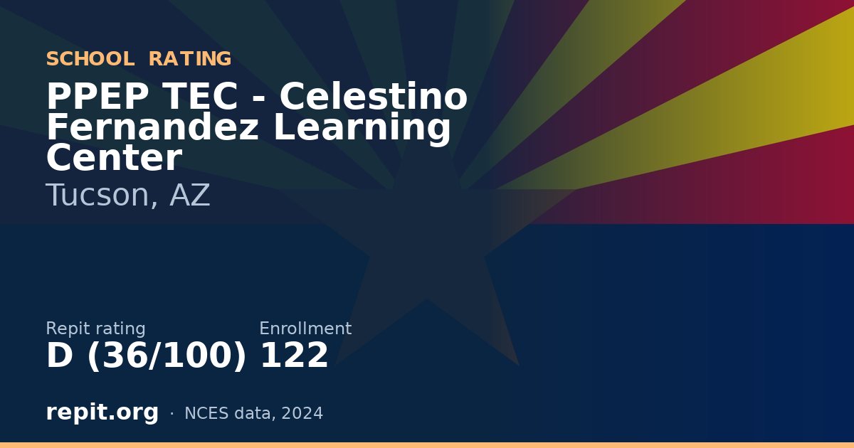 PPEP TEC - Celestino Fernandez Learning Center, Tucson, AZ — Repit school rating D (36/100)