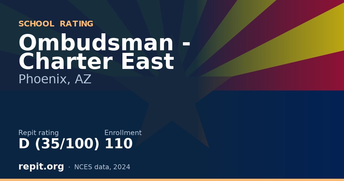 Ombudsman - Charter East, Phoenix, AZ — Repit school rating D (35/100)