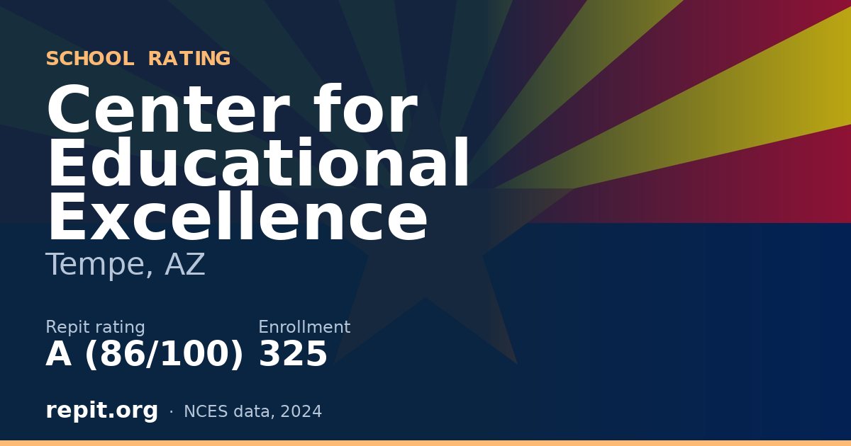 Center for Educational Excellence, Tempe, AZ — Repit school rating A (86/100)