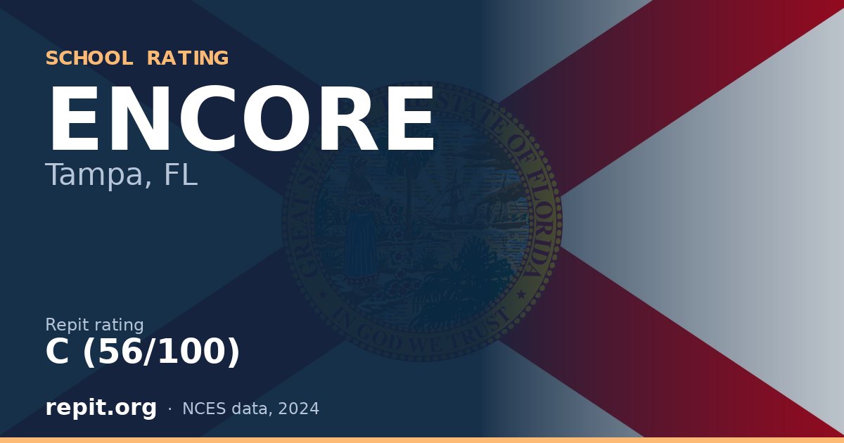 ENCORE, Tampa, FL — Repit school rating C (56/100)