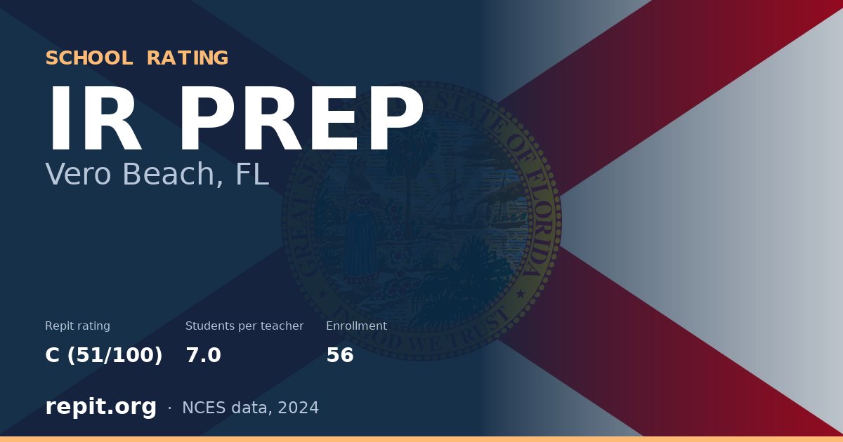 IR PREP, Vero Beach, FL — Repit school rating C (51/100)