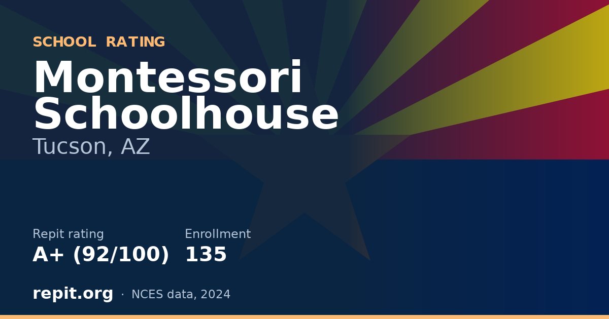 Montessori Schoolhouse, Tucson, AZ — Repit school rating A+ (92/100)