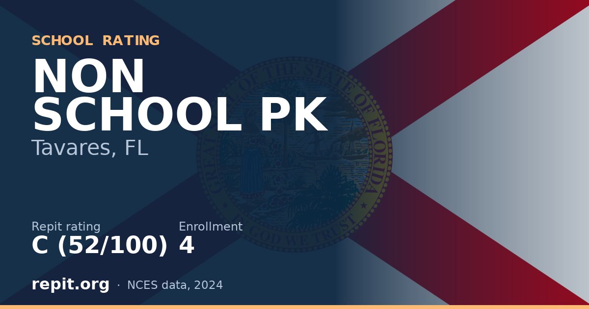 NON SCHOOL PK, Tavares, FL — Repit school rating C (52/100)
