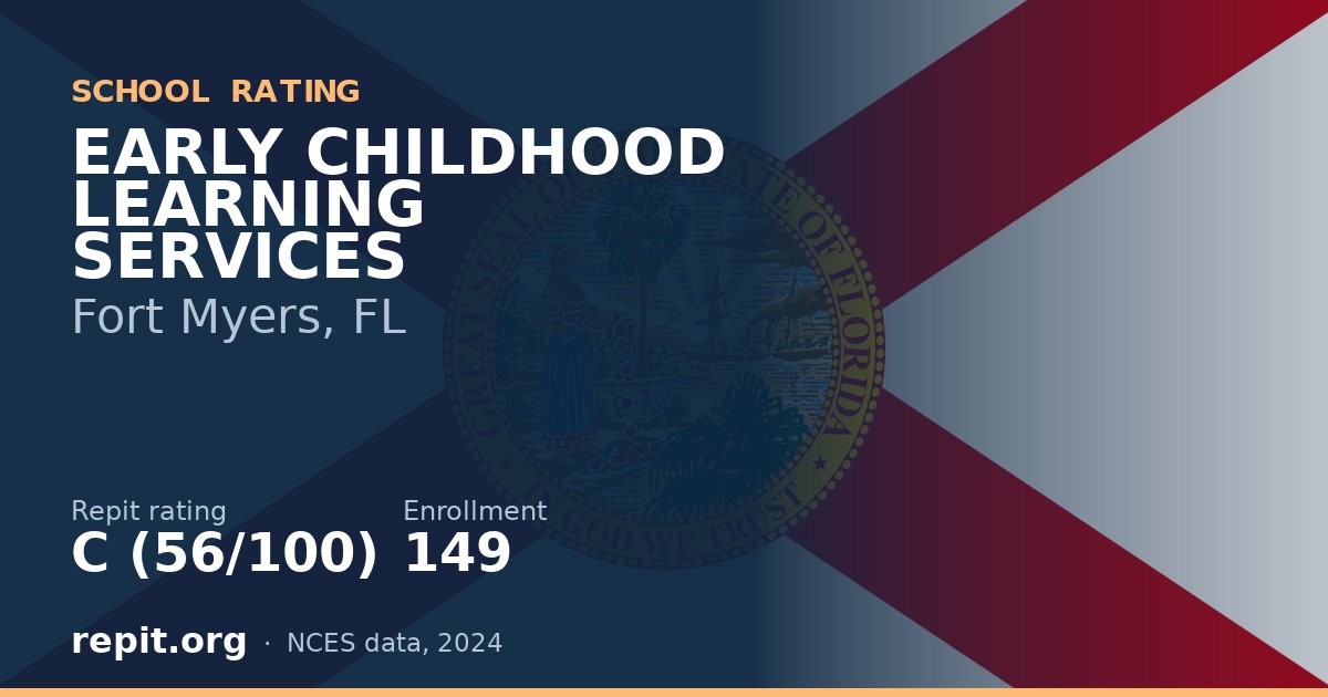 EARLY CHILDHOOD LEARNING SERVICES, Fort Myers, FL — Repit school rating C (56/100)