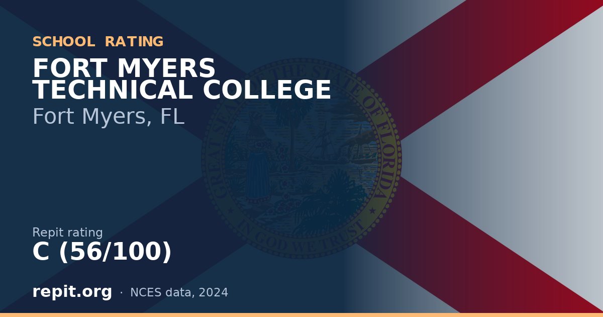 FORT MYERS TECHNICAL COLLEGE, Fort Myers, FL — Repit school rating C (56/100)