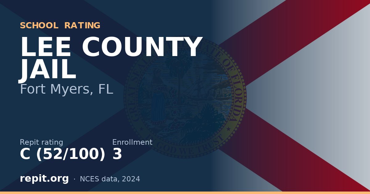 LEE COUNTY JAIL, Fort Myers, FL — Repit school rating C (52/100)