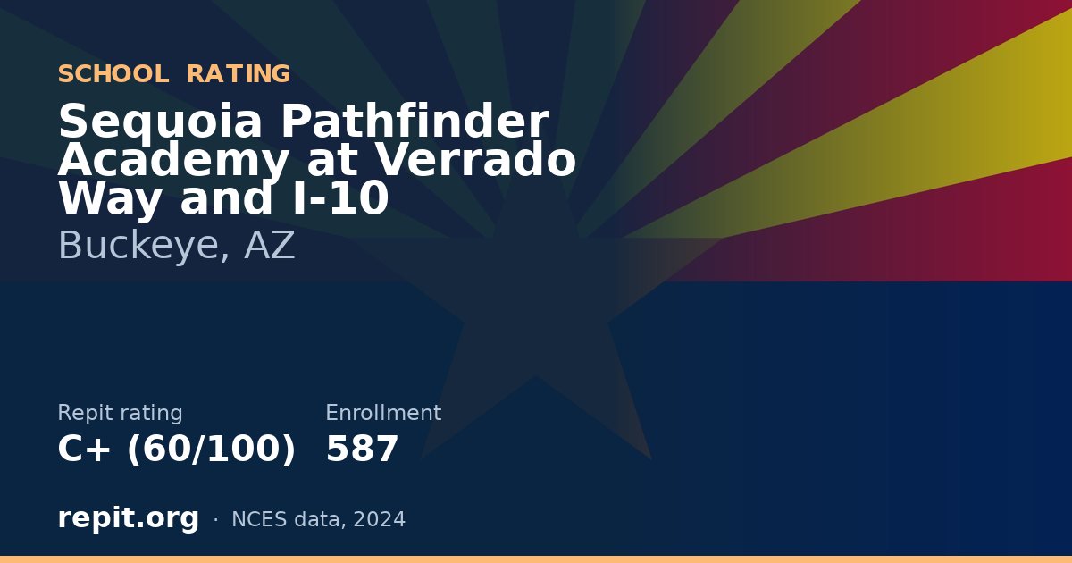 Sequoia Pathfinder Academy at Verrado Way and I-10, Buckeye, AZ — Repit school rating C+ (60/100)