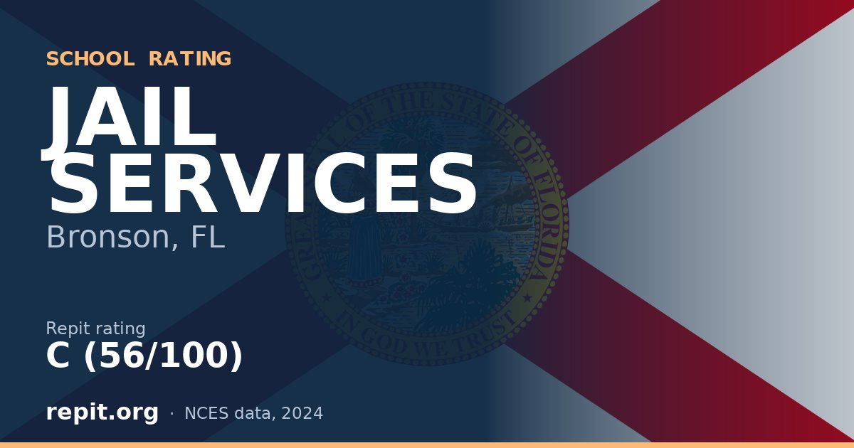 JAIL SERVICES, Bronson, FL — Repit school rating C (56/100)