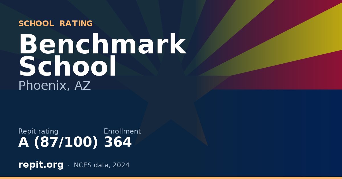 Benchmark School, Phoenix, AZ — Repit school rating A (87/100)