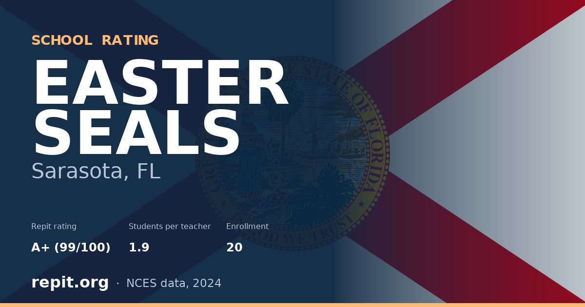EASTER SEALS, Sarasota, FL — Repit school rating A+ (99/100)