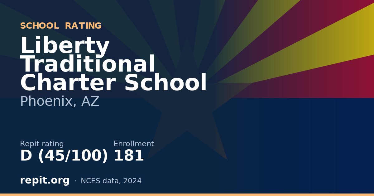 Liberty Traditional Charter School, Phoenix, AZ — Repit school rating D (45/100)