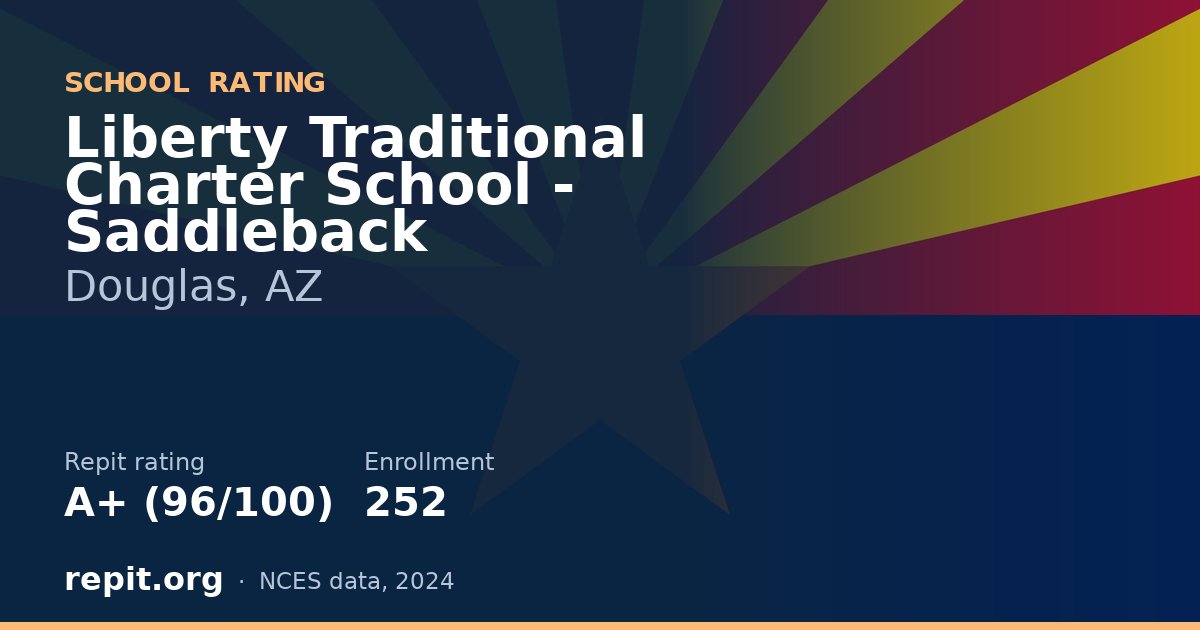 Liberty Traditional Charter School - Saddleback, Douglas, AZ — Repit school rating A+ (96/100)