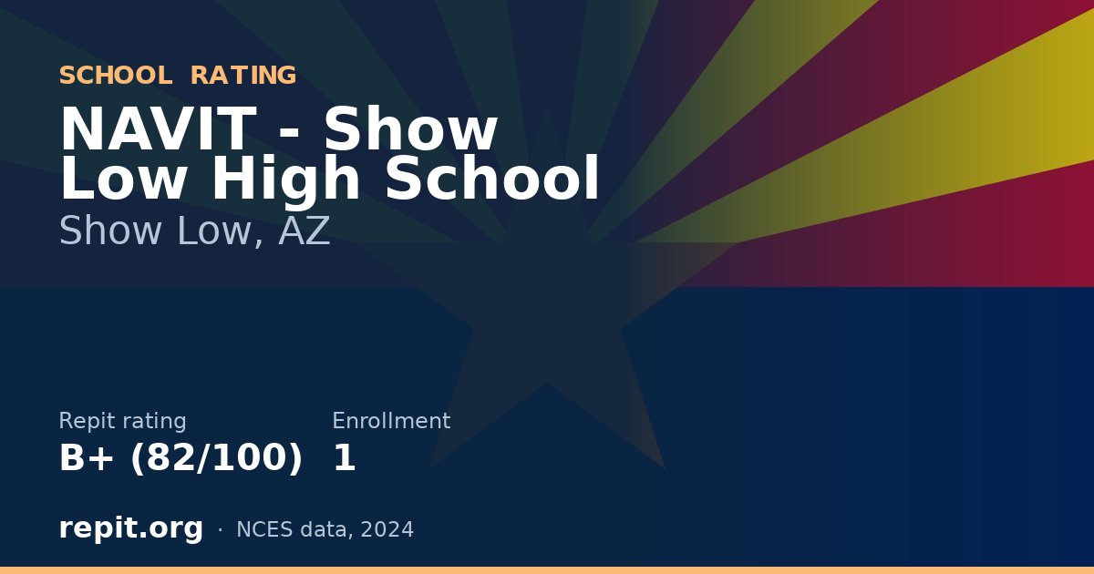 NAVIT - Show Low High School, Show Low, AZ — Repit school rating B+ (82/100)