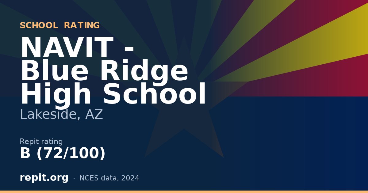 NAVIT - Blue Ridge High School, Lakeside, AZ — Repit school rating B (72/100)