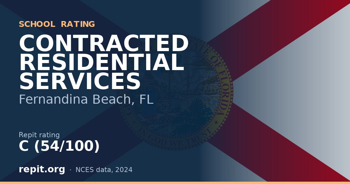 CONTRACTED RESIDENTIAL SERVICES, Fernandina Beach, FL — Repit school rating C (54/100)