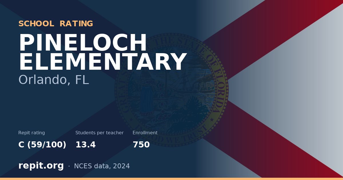 PINELOCH ELEMENTARY, Orlando, FL — Repit school rating C (59/100)
