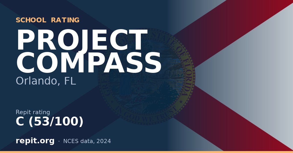PROJECT COMPASS, Orlando, FL — Repit school rating C (53/100)