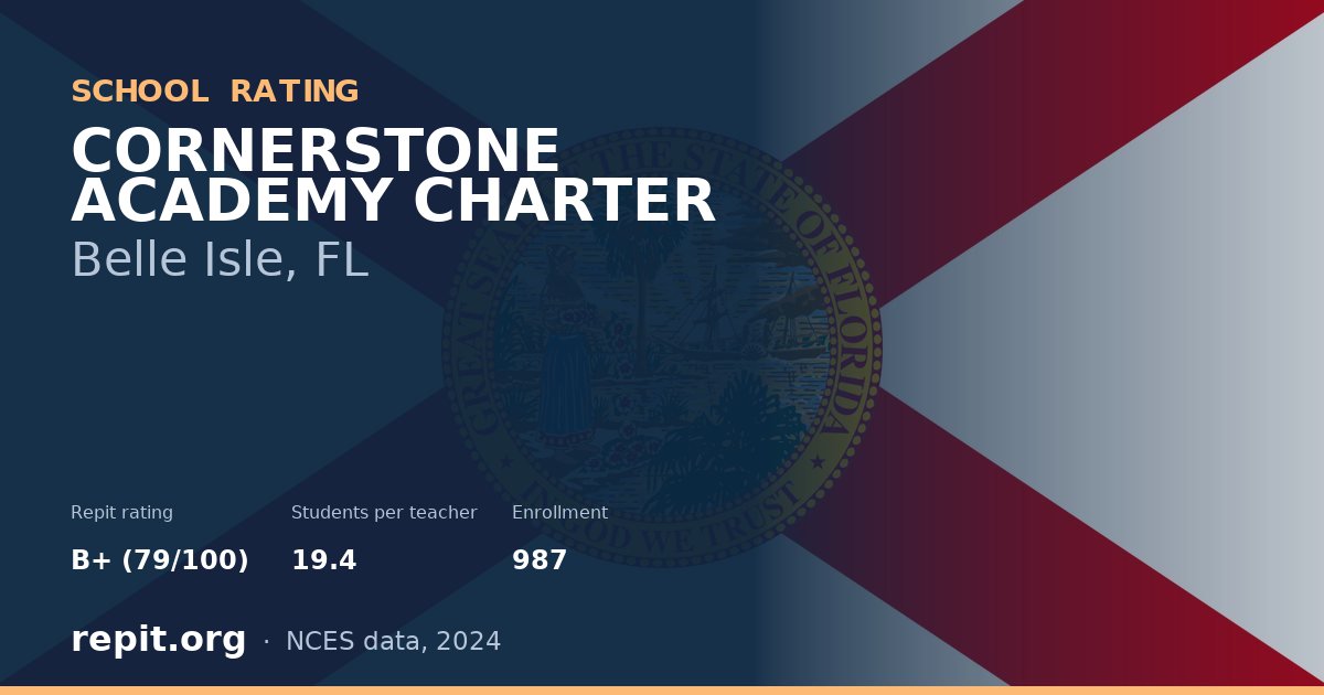 CORNERSTONE ACADEMY CHARTER, Belle Isle, FL — Repit school rating B+ (79/100)
