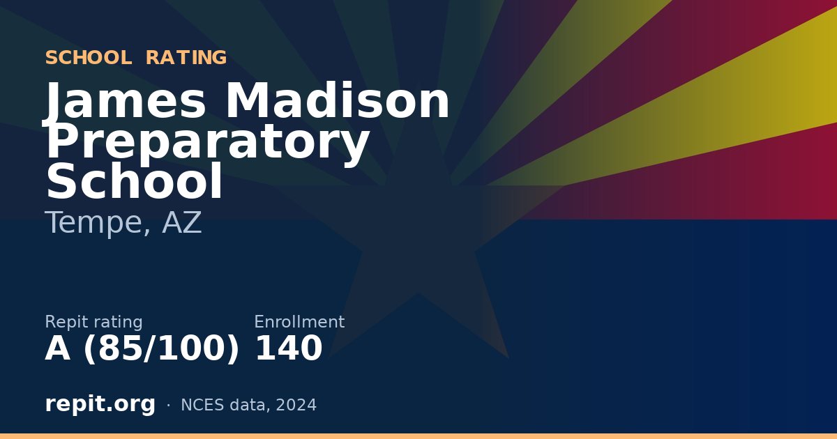 James Madison Preparatory School, Tempe, AZ — Repit school rating A (85/100)