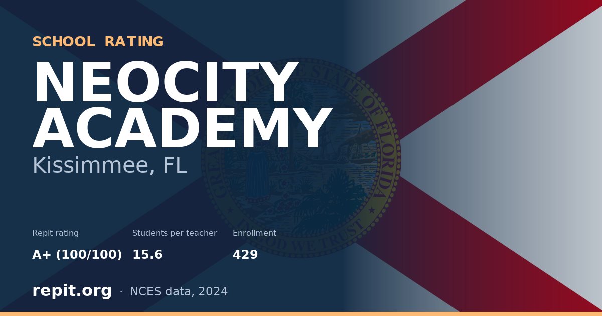 NEOCITY ACADEMY, Kissimmee, FL — Repit school rating A+ (100/100)