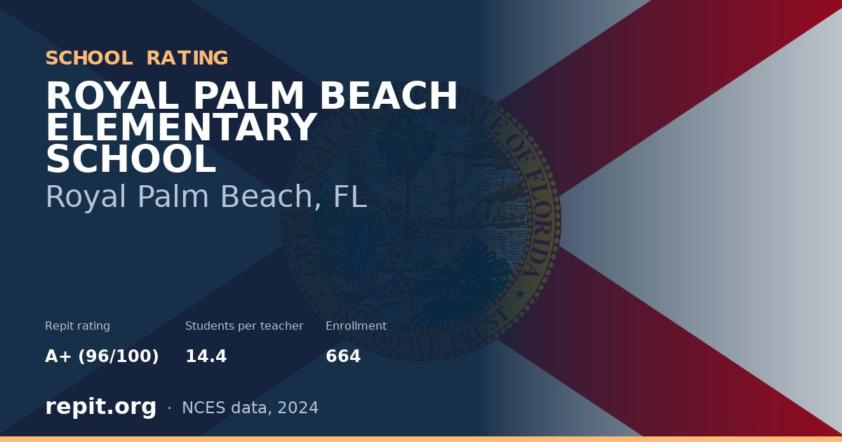 ROYAL PALM BEACH ELEMENTARY SCHOOL, Royal Palm Beach, FL — Repit school rating A+ (96/100)