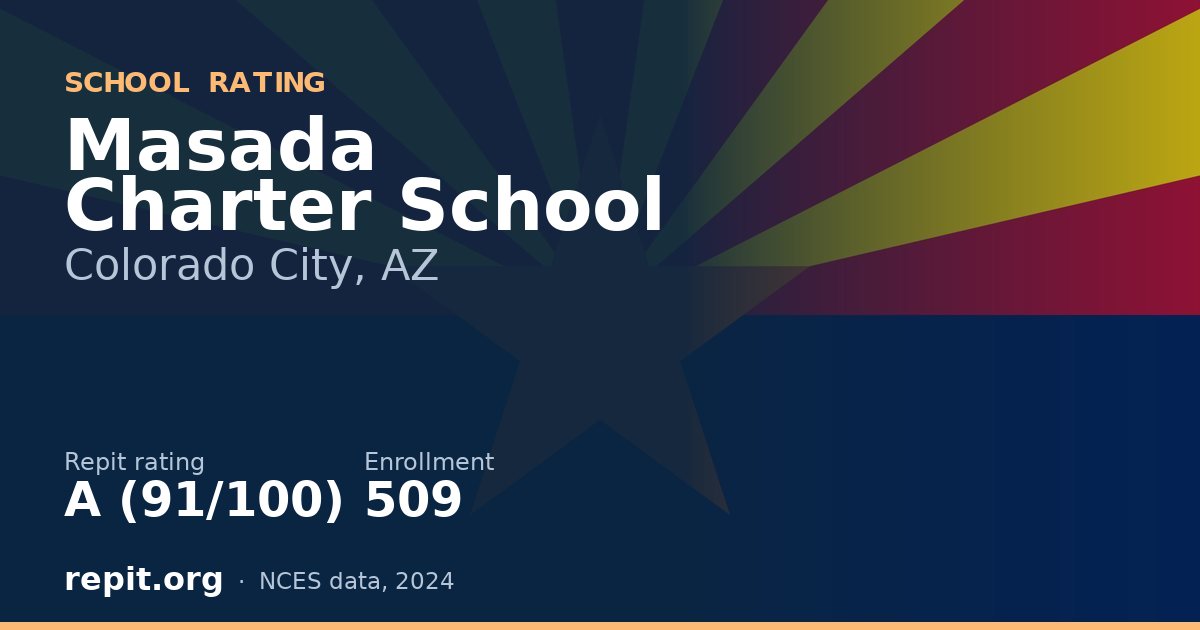 Masada Charter School, Colorado City, AZ — Repit school rating A (91/100)