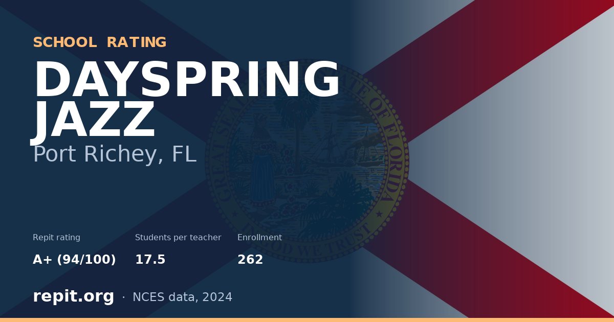 DAYSPRING JAZZ, Port Richey, FL — Repit school rating A+ (94/100)