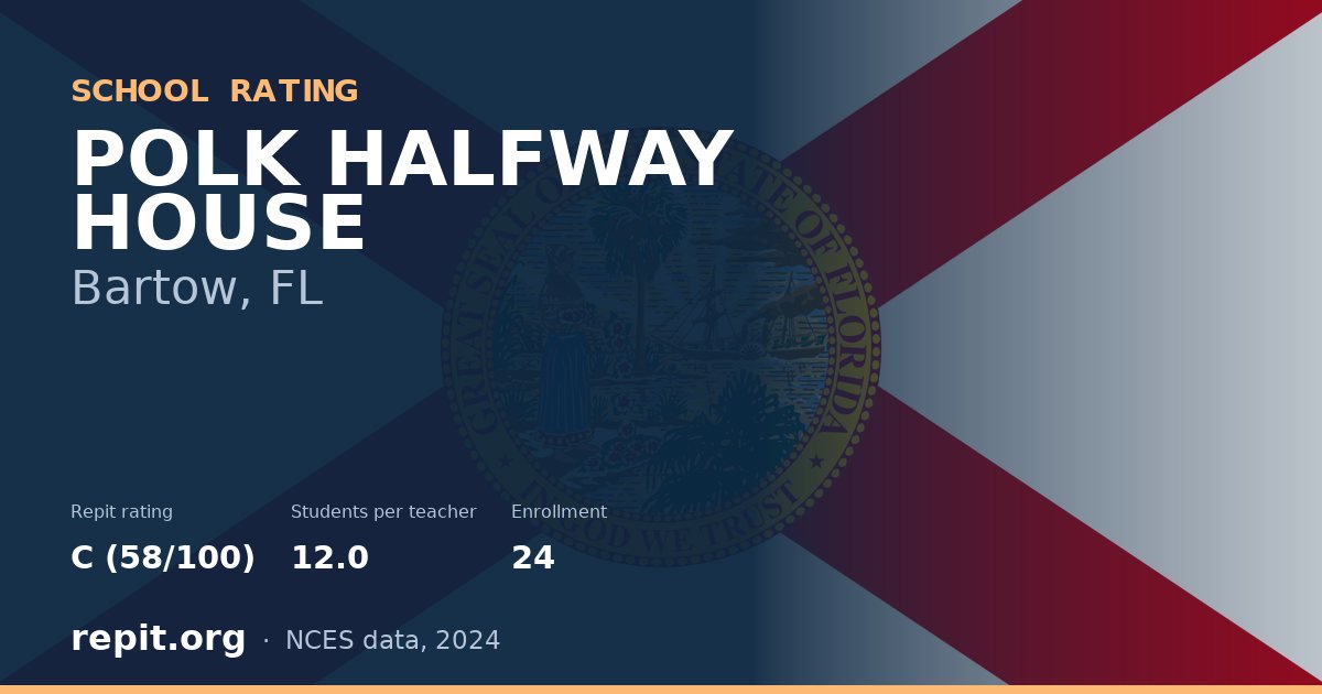 POLK HALFWAY HOUSE, Bartow, FL — Repit school rating C (58/100)