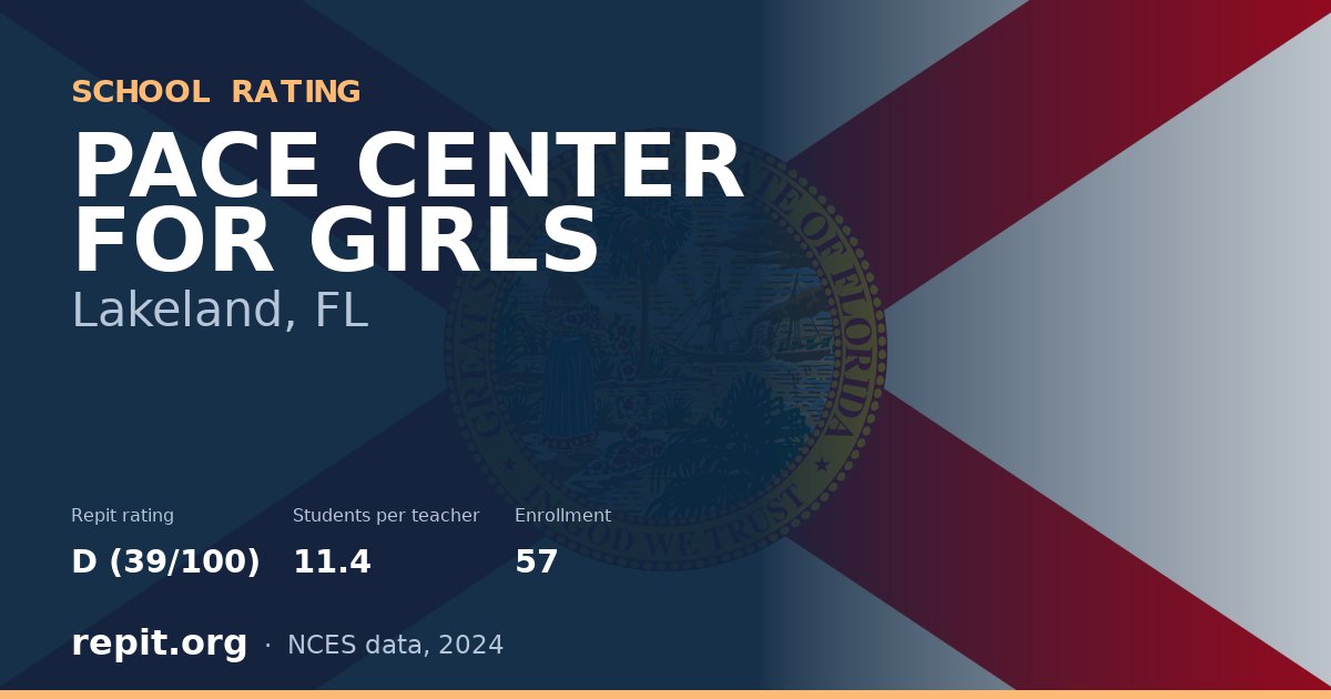 PACE CENTER FOR GIRLS, Lakeland, FL — Repit school rating D (39/100)