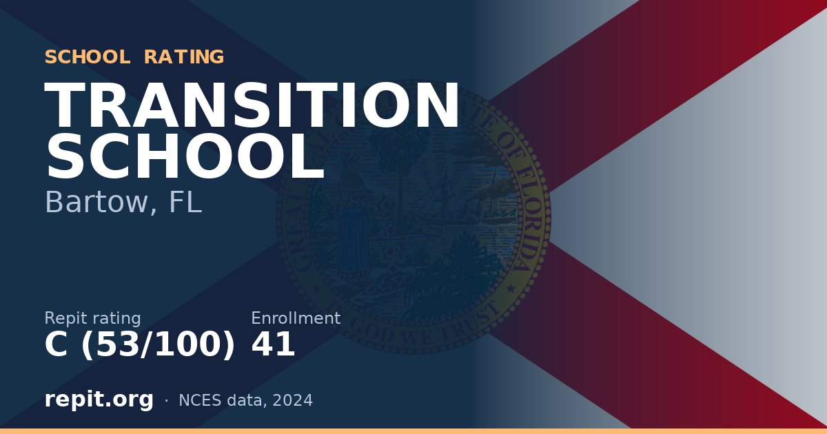 TRANSITION SCHOOL, Bartow, FL — Repit school rating C (53/100)