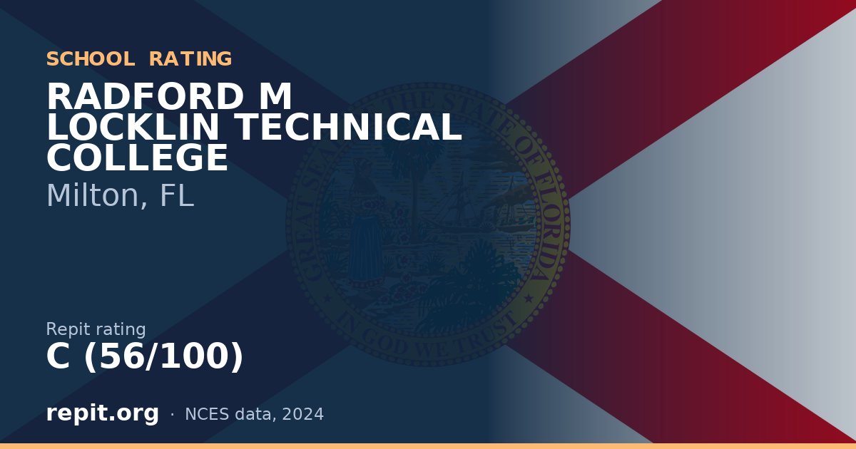 RADFORD M LOCKLIN TECHNICAL COLLEGE, Milton, FL — Repit school rating C (56/100)