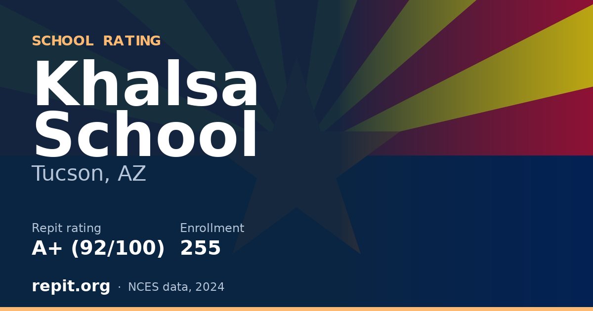 Khalsa School, Tucson, AZ — Repit school rating A+ (92/100)